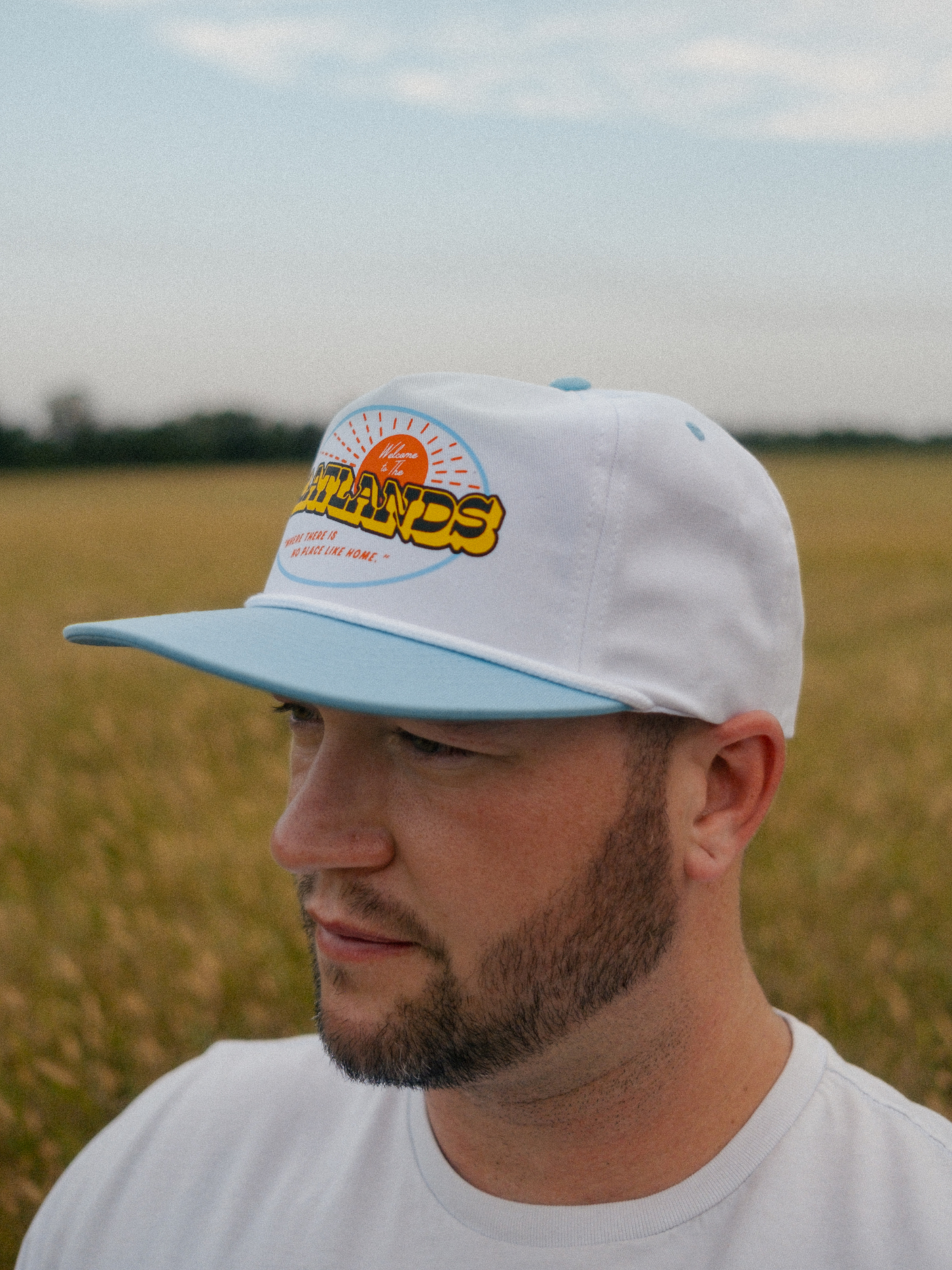 No Place Like Home Hat- White/Blue