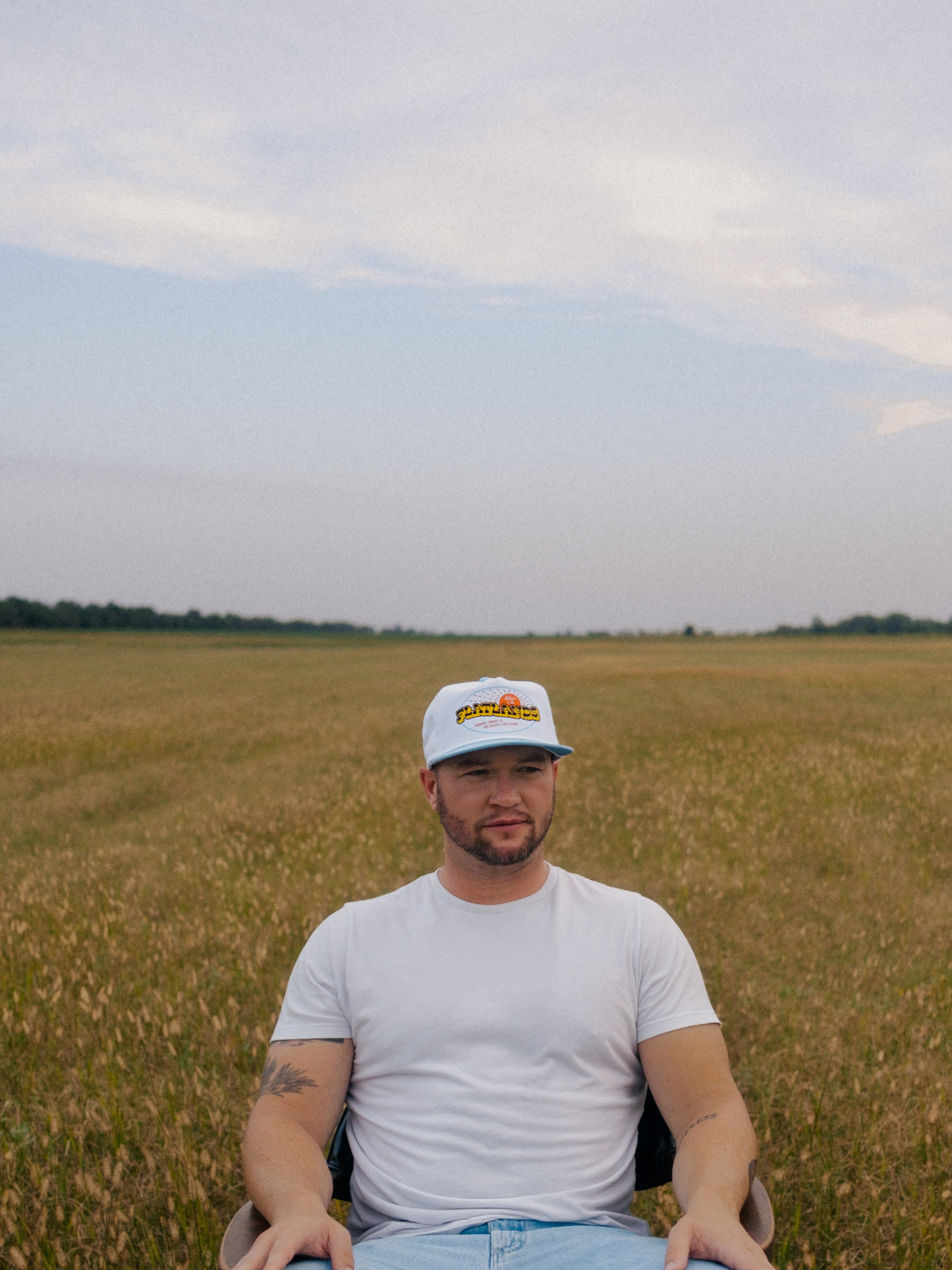 No Place Like Home Hat- White/Blue