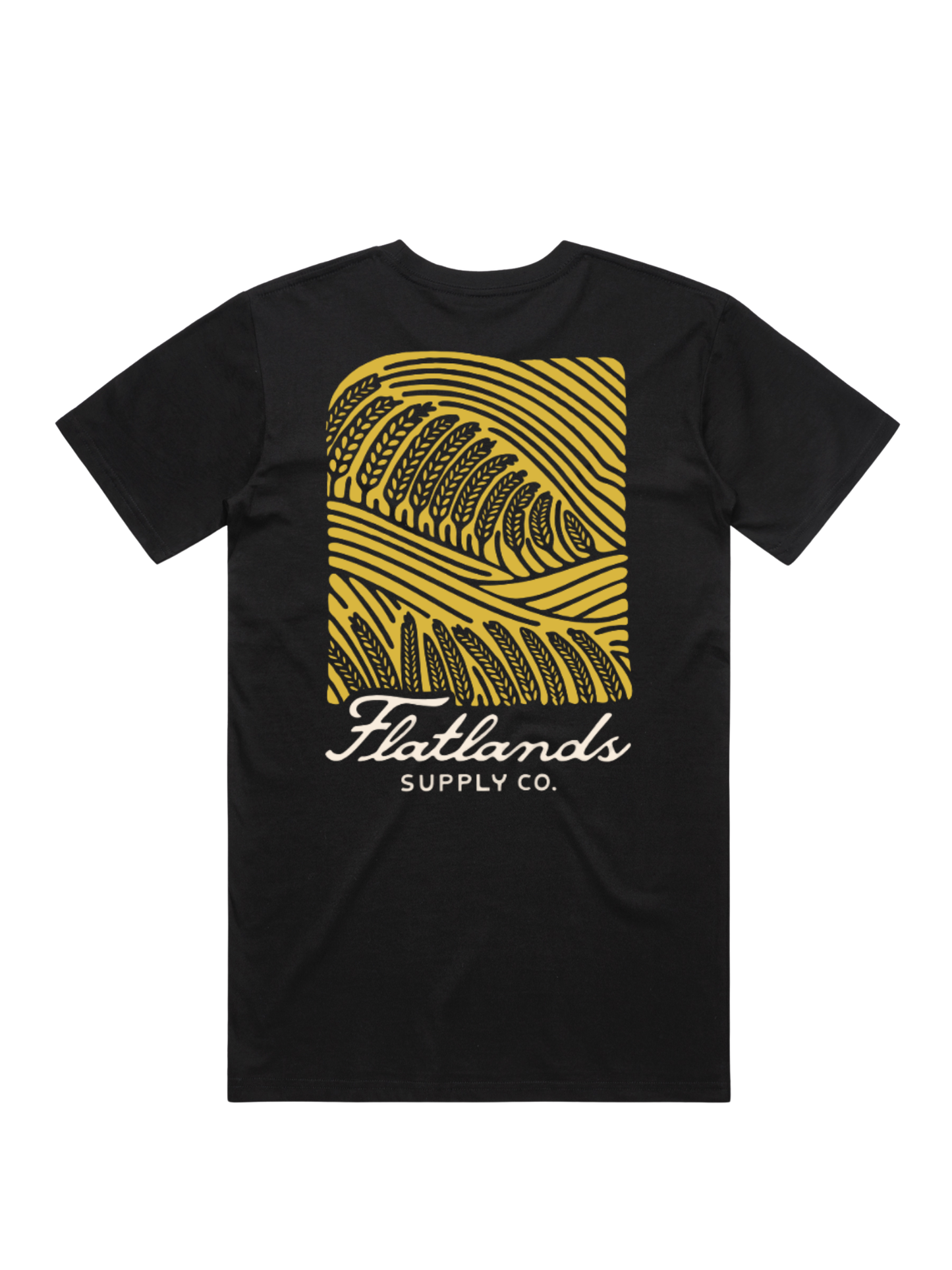 Wheat Wave Tee Shirt - Yellow/Cream