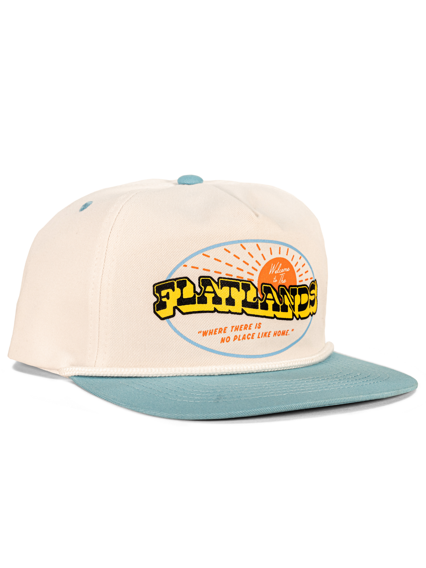 No Place Like Home Hat- White/Blue