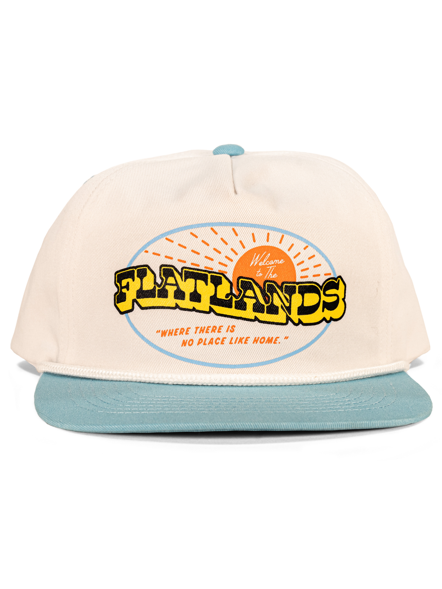 No Place Like Home Hat- White/Blue