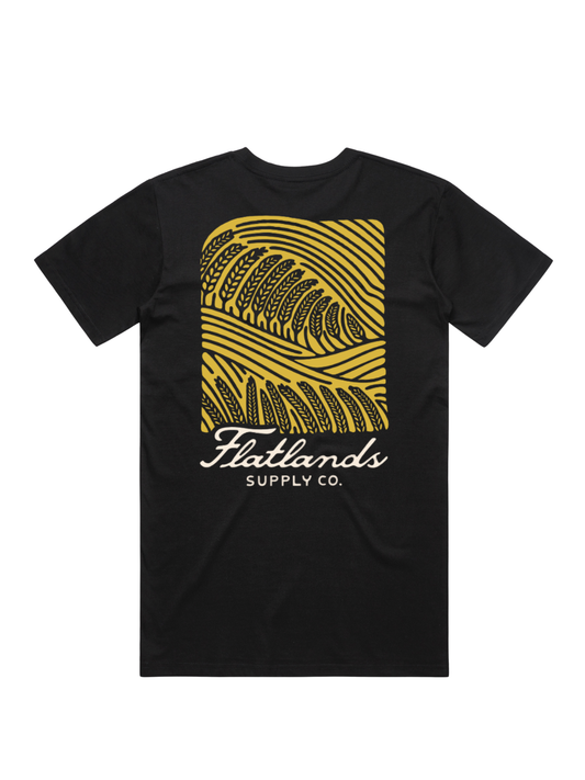Wheat Wave Tee Shirt - Yellow/Cream